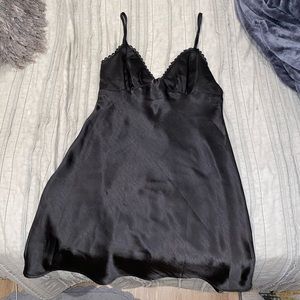 Princess Polly RECYCLED FIBERS ROMAN MINI DRESS BLACK size small